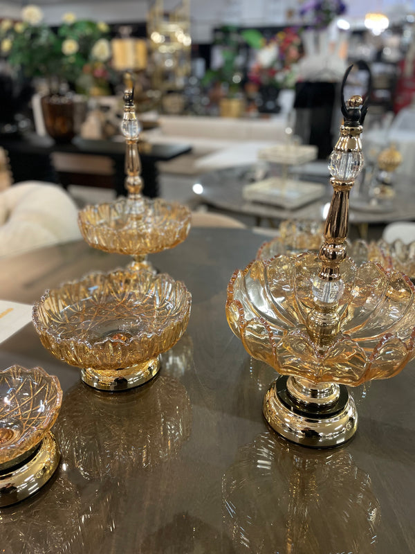 Goldy etagere bowl set van 4