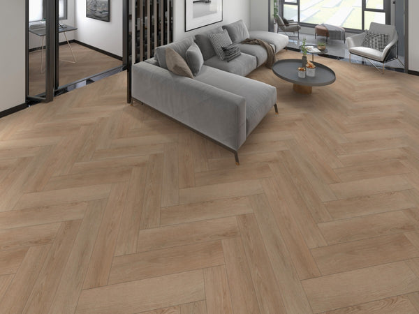 Pvc visgraat click Canyon Oak
