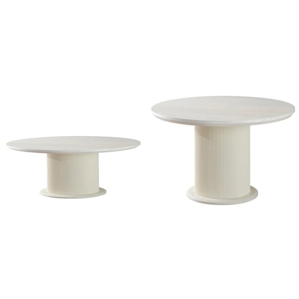 Eettafel + salontafel set