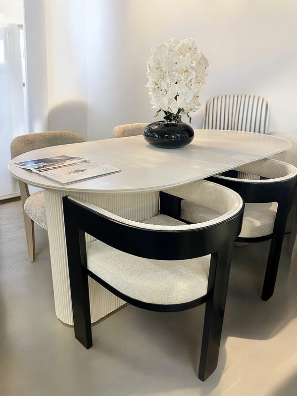 Eettafel + salontafel set Rico