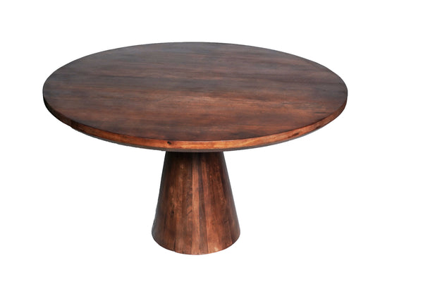 Eettafel rond kastanje 130cm